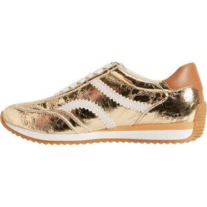 NEW Dolce Vita Emely Sneakers - Leather For Women in Gold Multi 6257S3